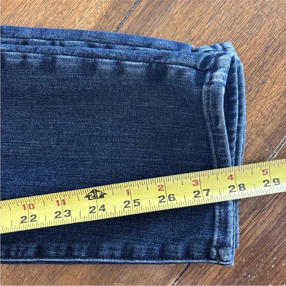 Athleta Skulptek Skinny Jeans Blue Womens Dark Wash Mid Rise Stretch Denim - Picture 10 of 10